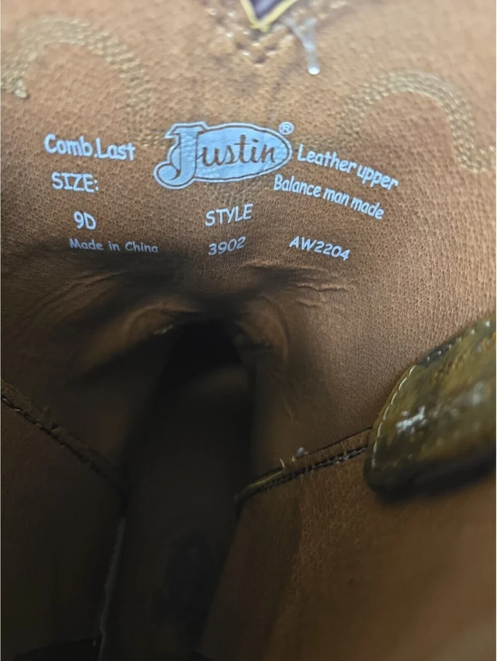 Justin Men's 3902 Jeb Roper Apache Stampede Soft Toe Boot Tan Size 9D